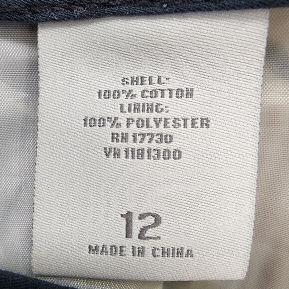 Merona Skirt Womens 12 Black Tan Geometric Chevron Print Cotton A-Line Circle - Picture 4 of 9